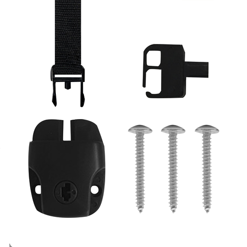 Black Lockable Spa Cover Clip - With Strap